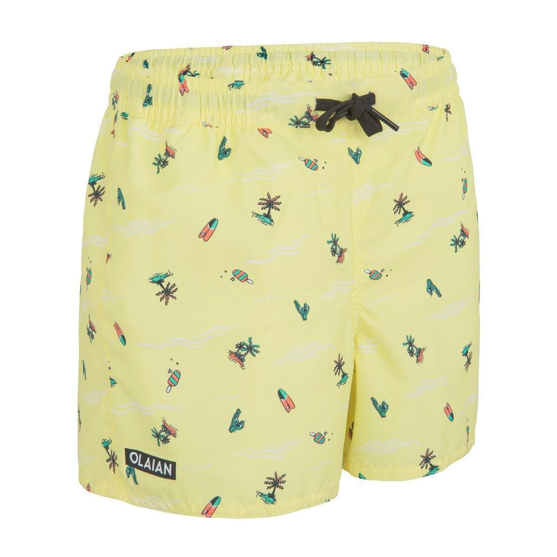 Kids Swim Shorts - 100, Yellow, No Color, large image number 7