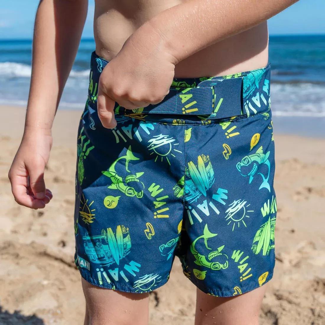 Kids Boys Swimming Shorts, Black, , large image number 5