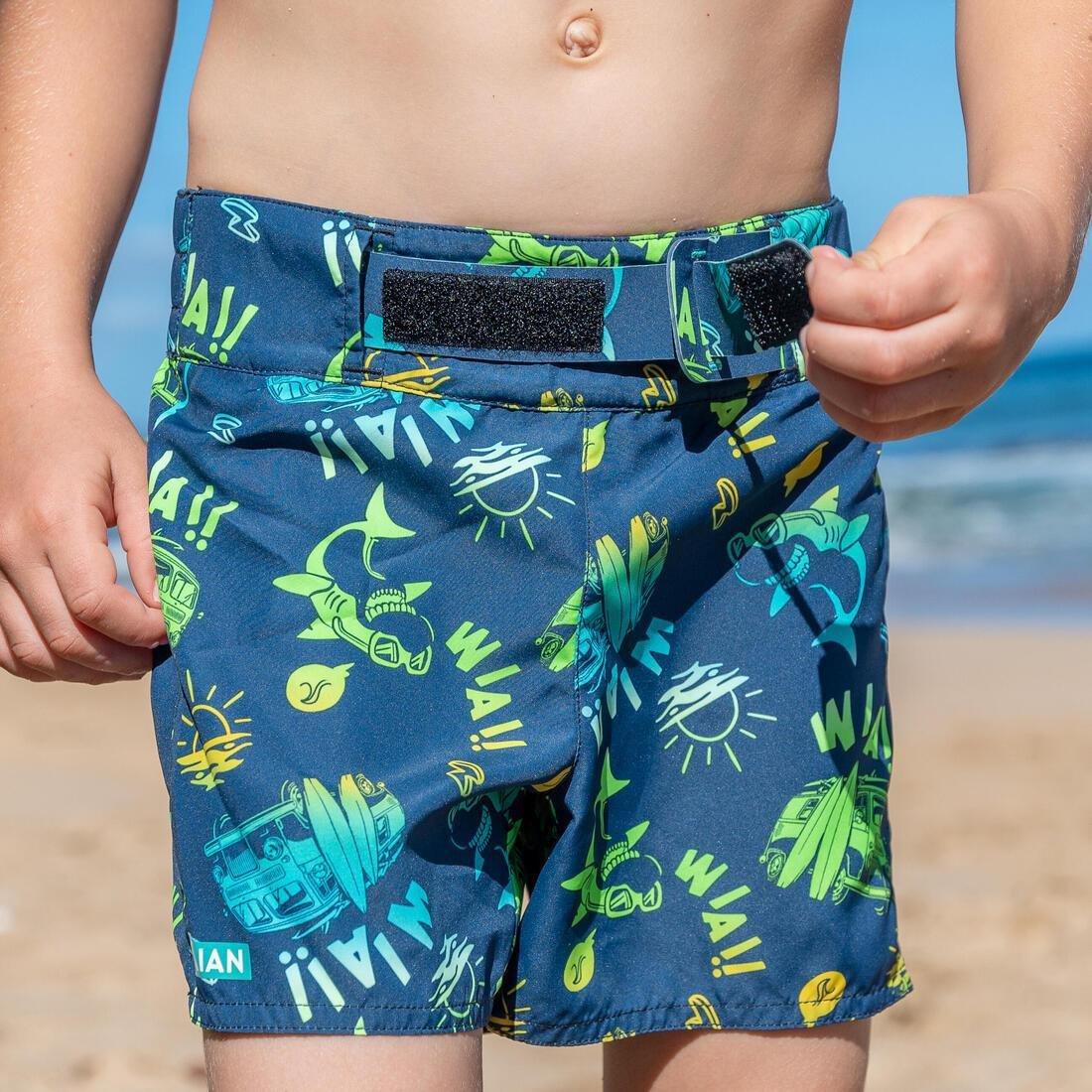 Kids Boys Swimming Shorts, Black, , large image number 6
