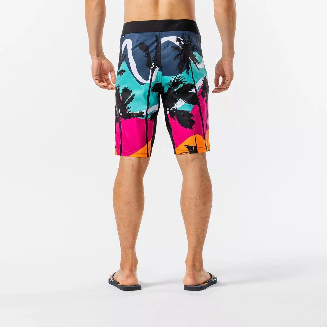 Kids Boys Swim Shorts - Sunset, Navy, , large image number 12