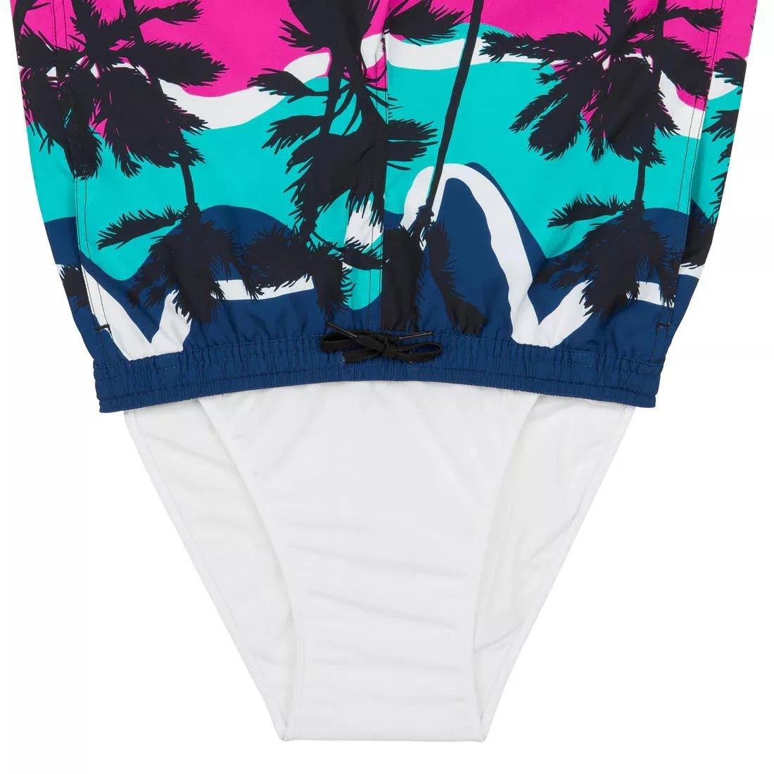 Kids Boys Swim Shorts - Sunset, Navy, , large image number 13