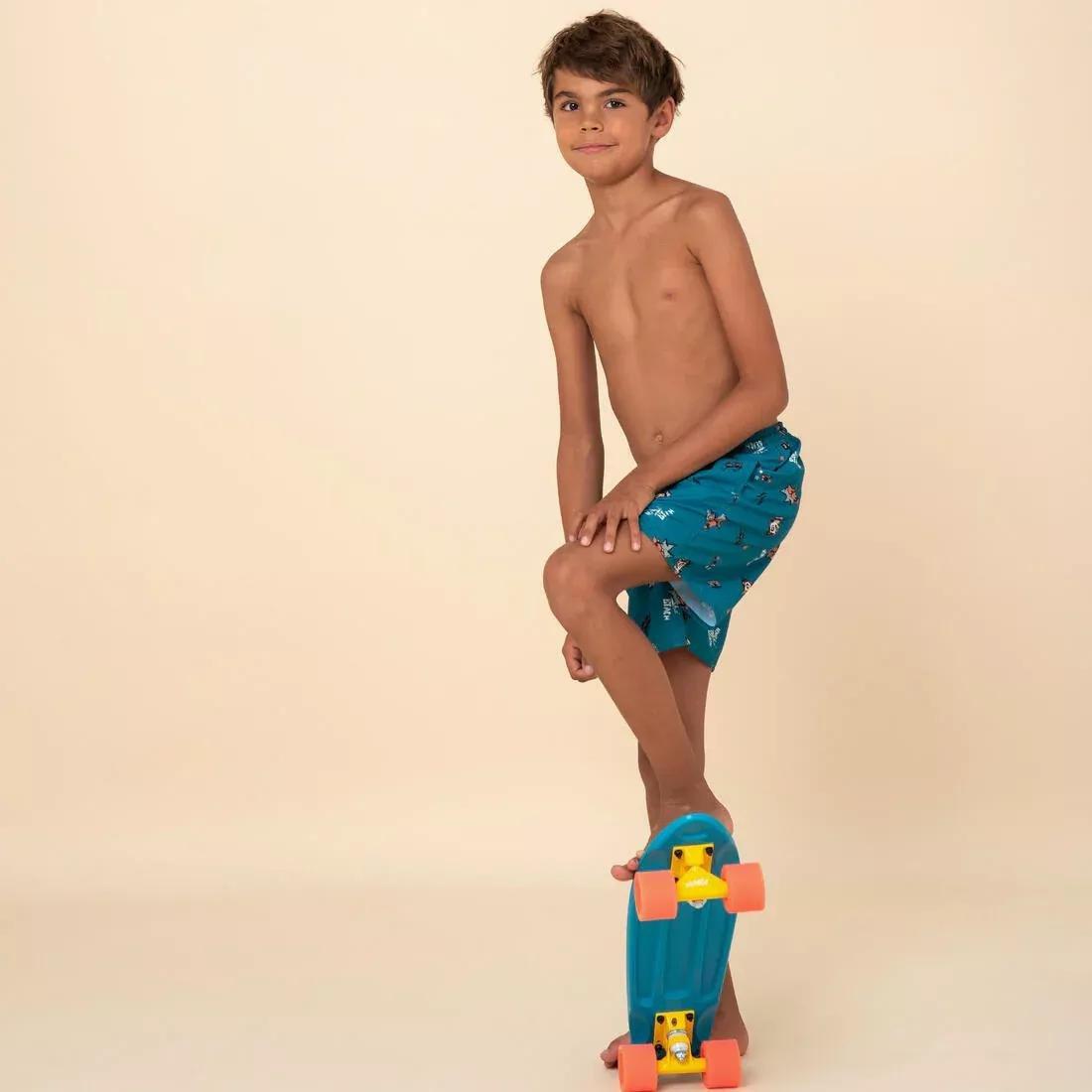 Kids Boys Swim Shorts - Sunset, Blue, , large image number 2