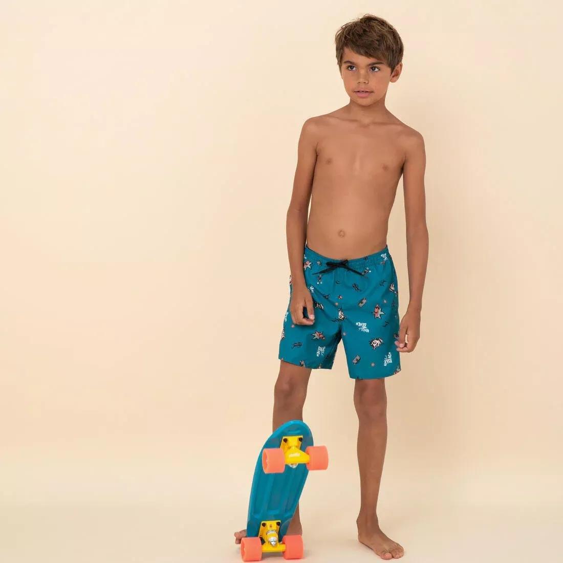 Kids Boys Swim Shorts - Sunset, Blue, , large image number 9