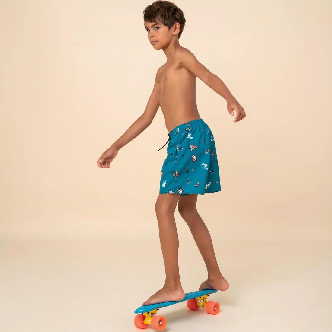 Kids Boys Swim Shorts - Sunset, Blue, , large image number 12