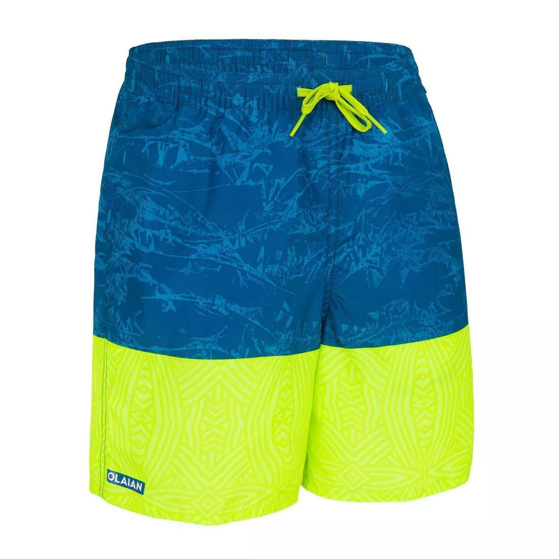 Kids Boys Swim Shorts - Sunset, Black, , large image number 2