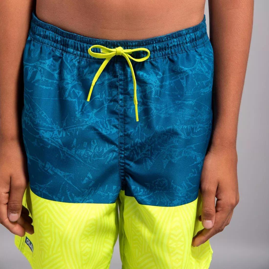 Kids Boys Swim Shorts - Sunset, Black, , large image number 4