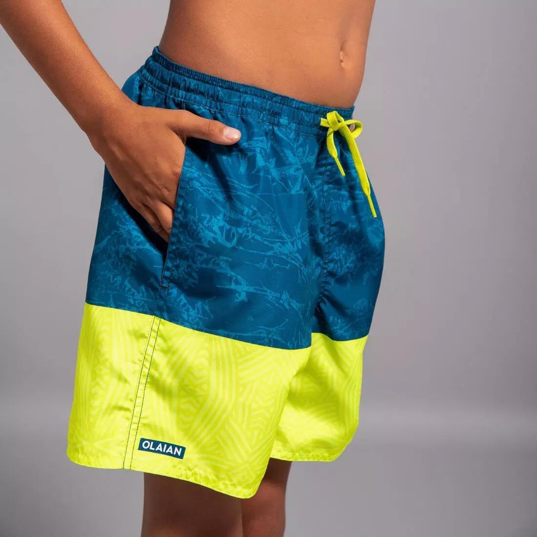 Kids Boys Swim Shorts - Sunset, Black, , large image number 5