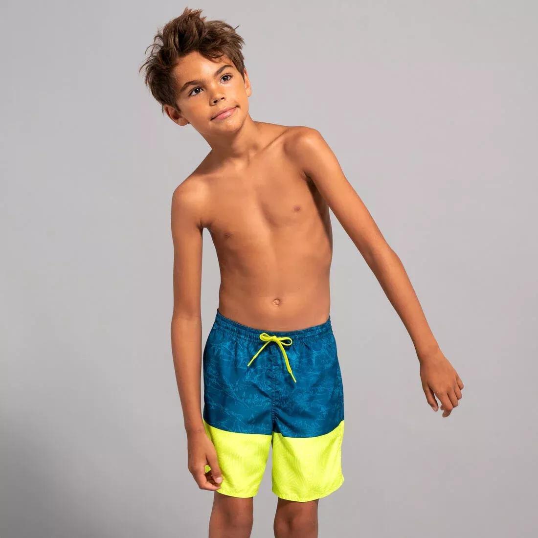 Kids Boys Swim Shorts - Sunset, Black, , large image number 7