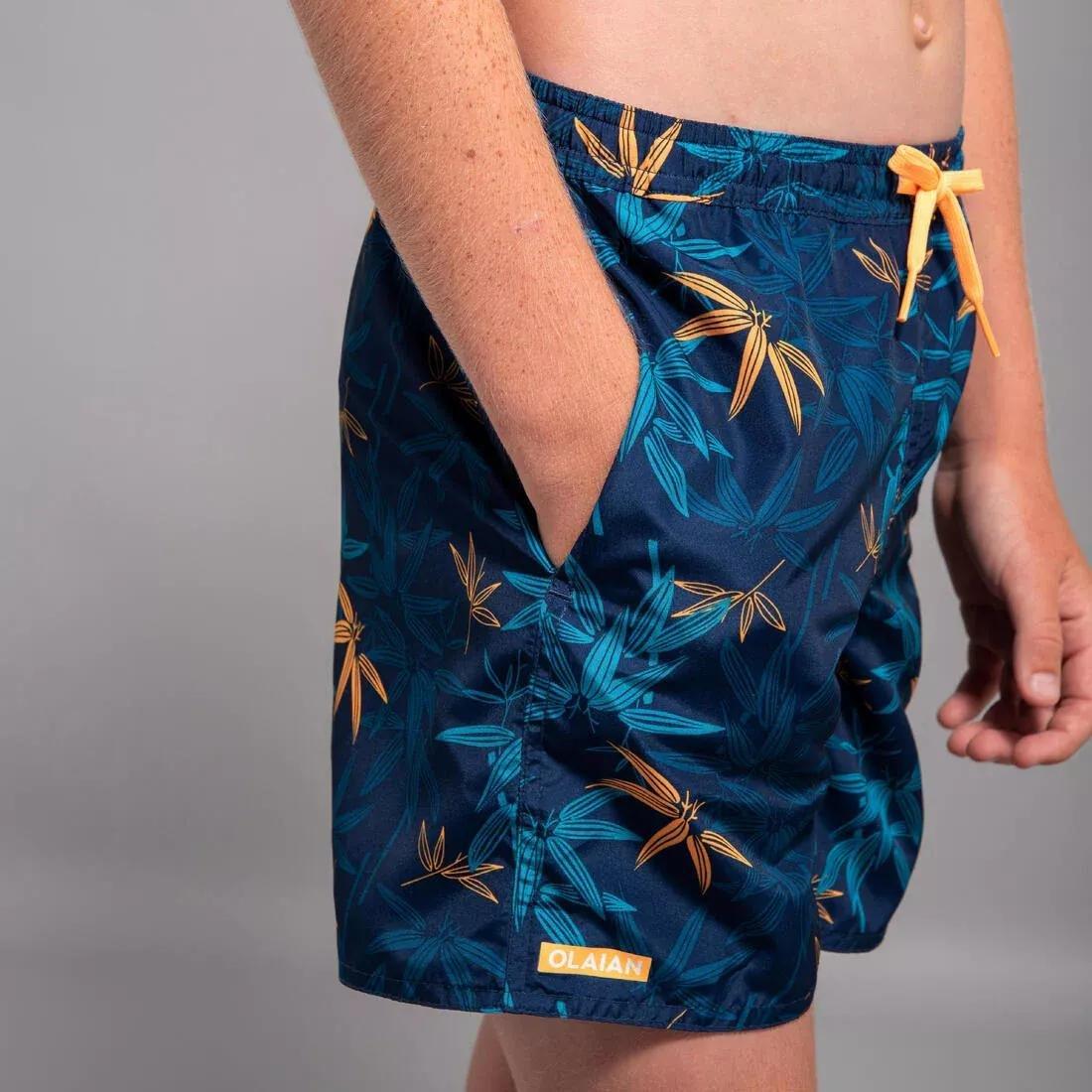 Kids Boys Swim Shorts - Sunset, Black, , large image number 10
