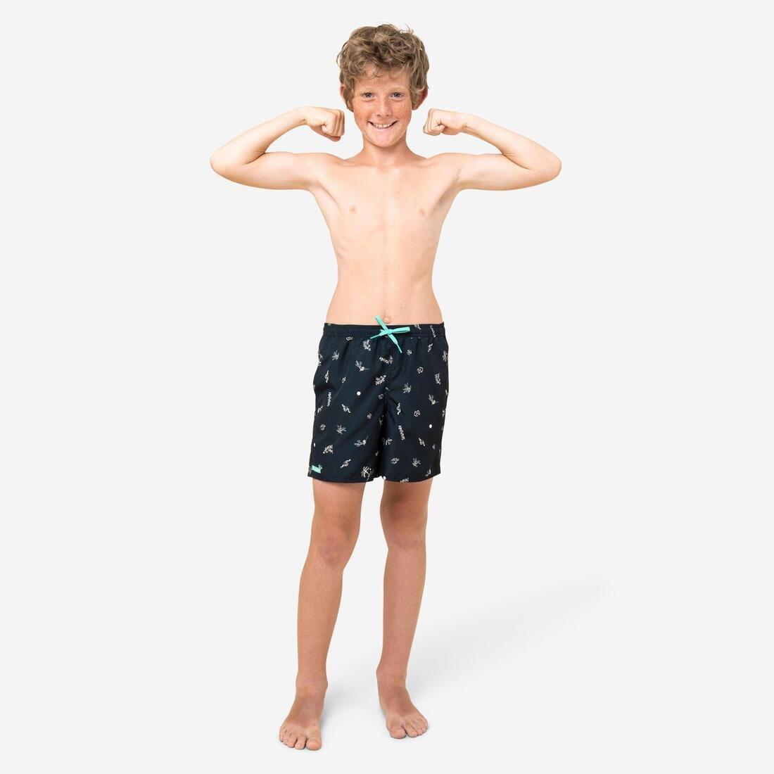 Kids Boys Swim Shorts - Sunset, Blue, No Color, large image number 3