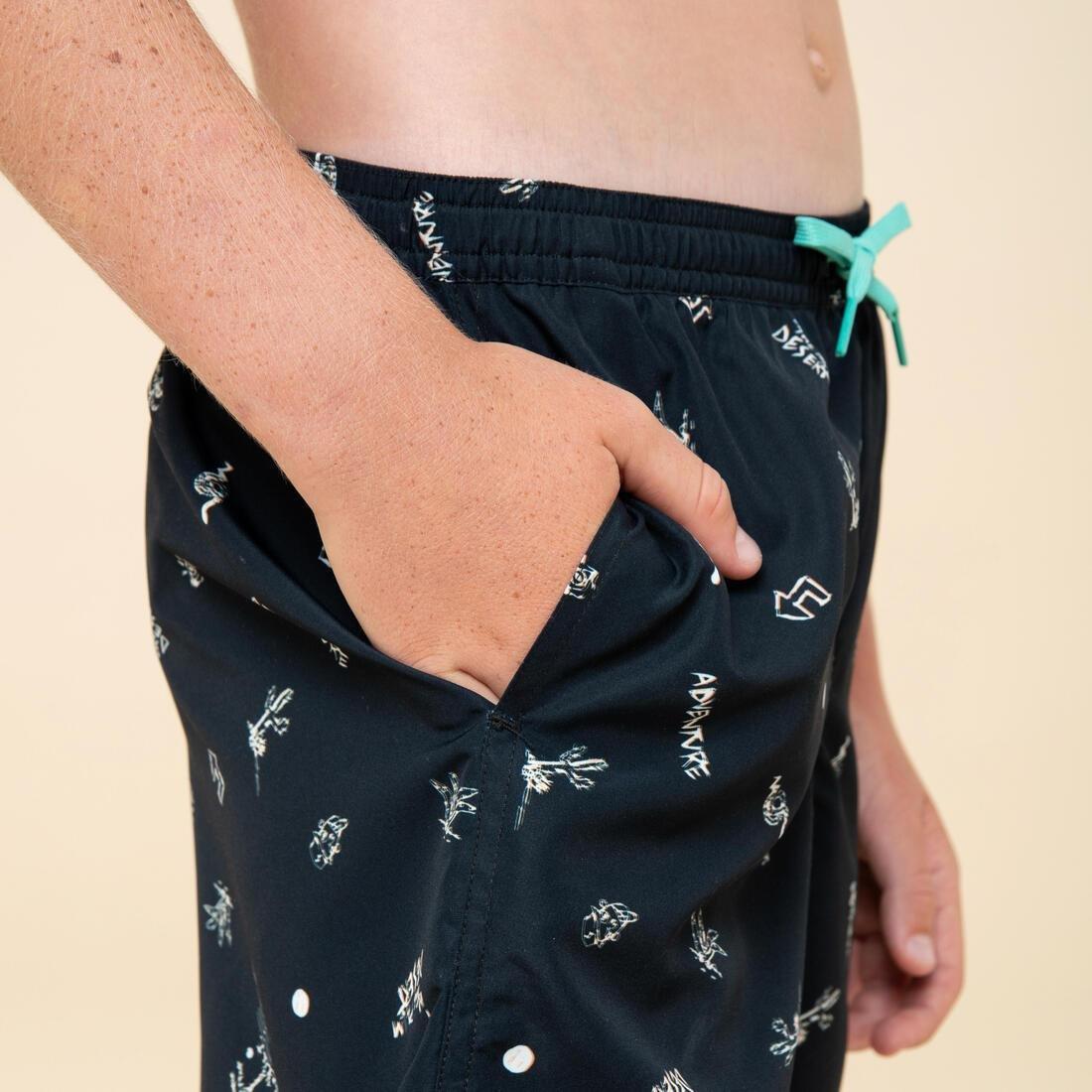 Kids Boys Swim Shorts - Sunset, Blue, No Color, large image number 6