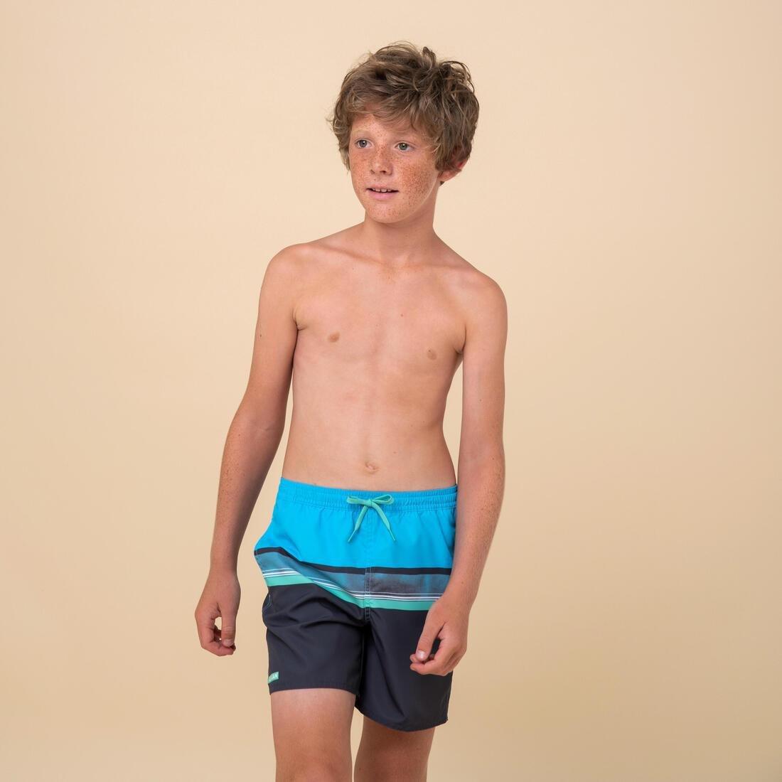 Kids Boys Swim Shorts - Sunset, Blue, No Color, large image number 14