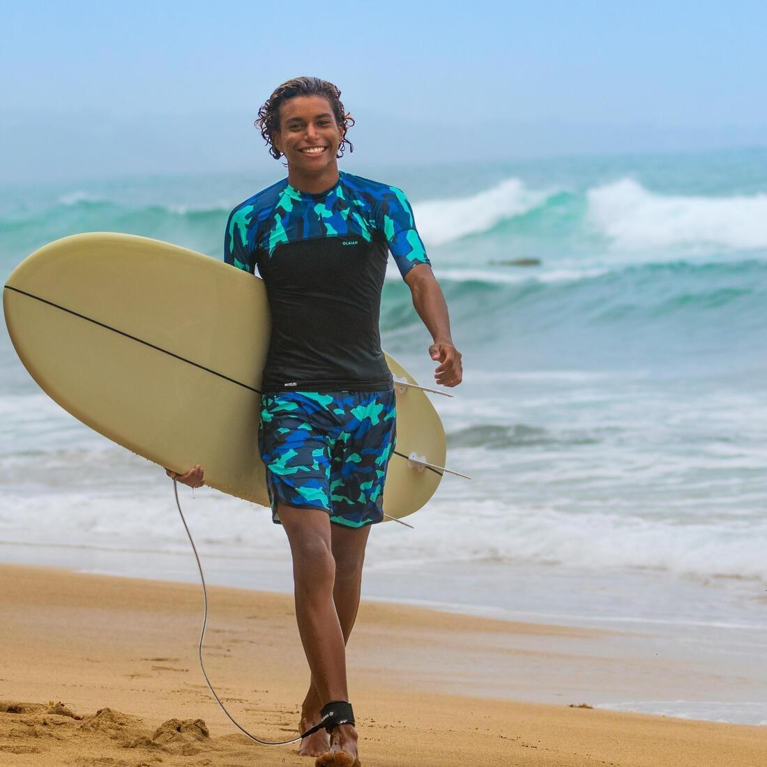 Kids Boys Swim Shorts - 500, Navy, No Color, large image number 2