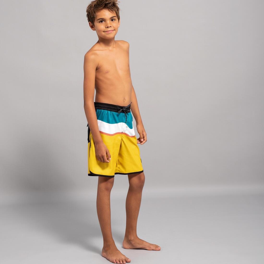 Kids Boys Swim Shorts - 500, Navy, No Color, large image number 5
