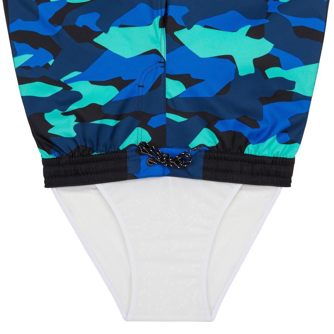 Kids Boys Swim Shorts - 500, Blue, , large image number 1