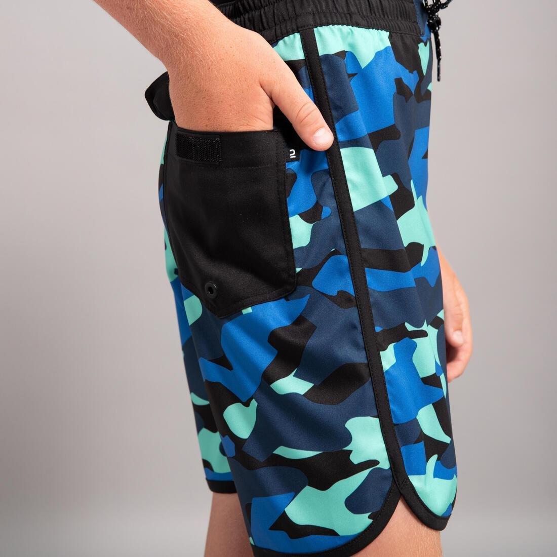 Kids Boys Swim Shorts - 500, Blue, , large image number 3