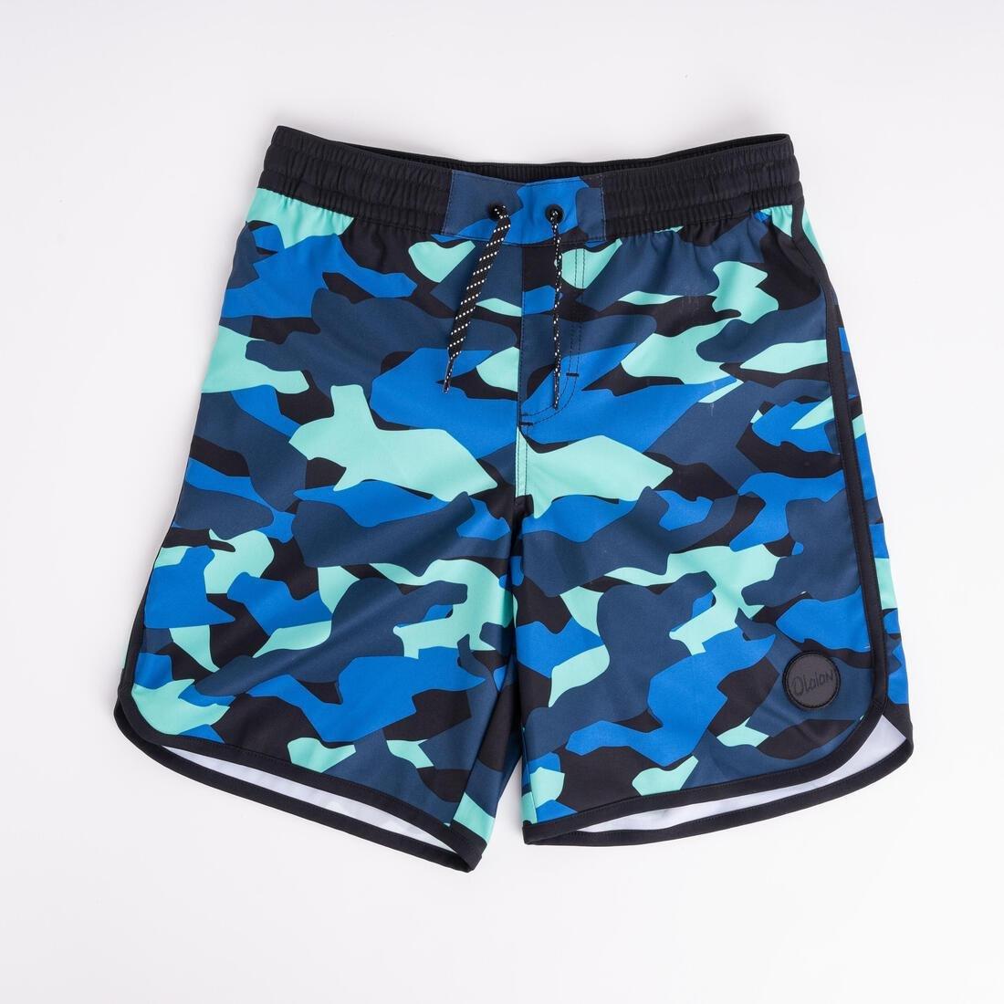 OLAIAN - Kids Boys Swim Shorts - 500, Blue