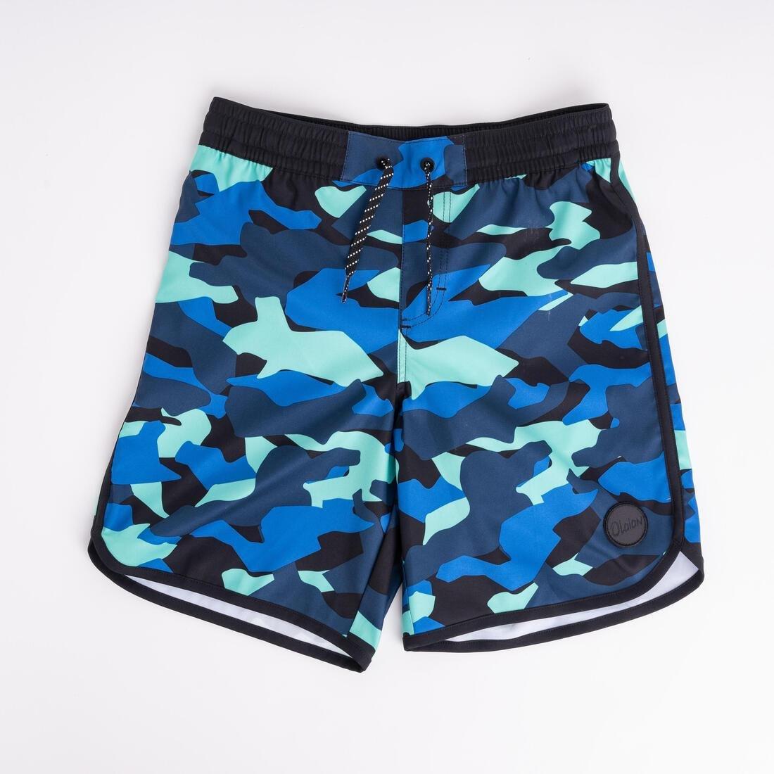 Kids Boys Swim Shorts - 500, Blue, No Color, large image number 4