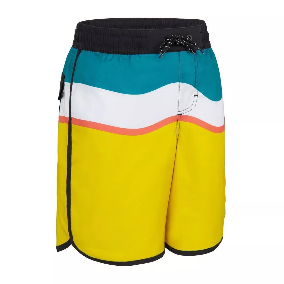 OLAIAN - Kids Boys Swim Shorts - 500, Blue