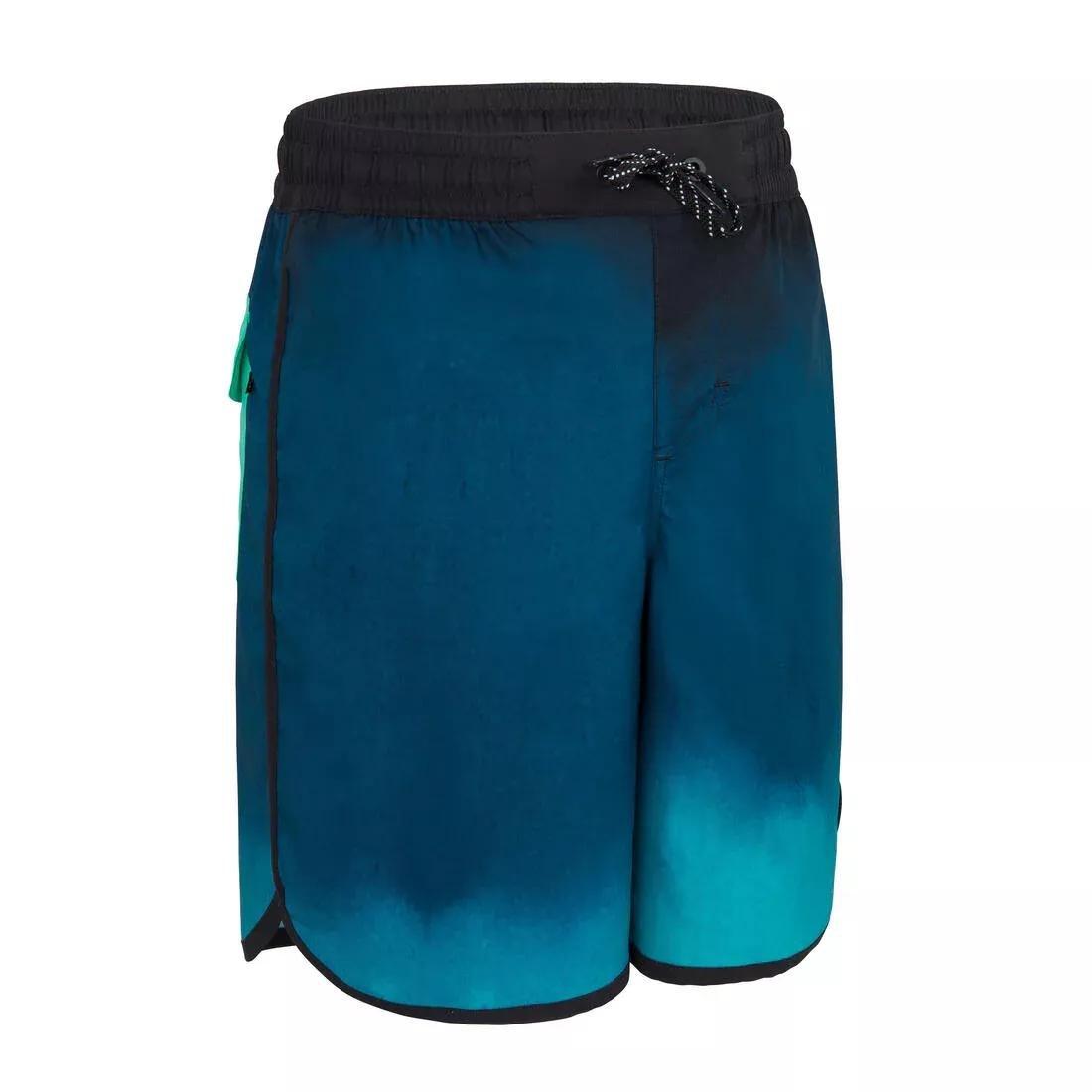 Kids Boys Swim Shorts - 500, Black, , large image number 1