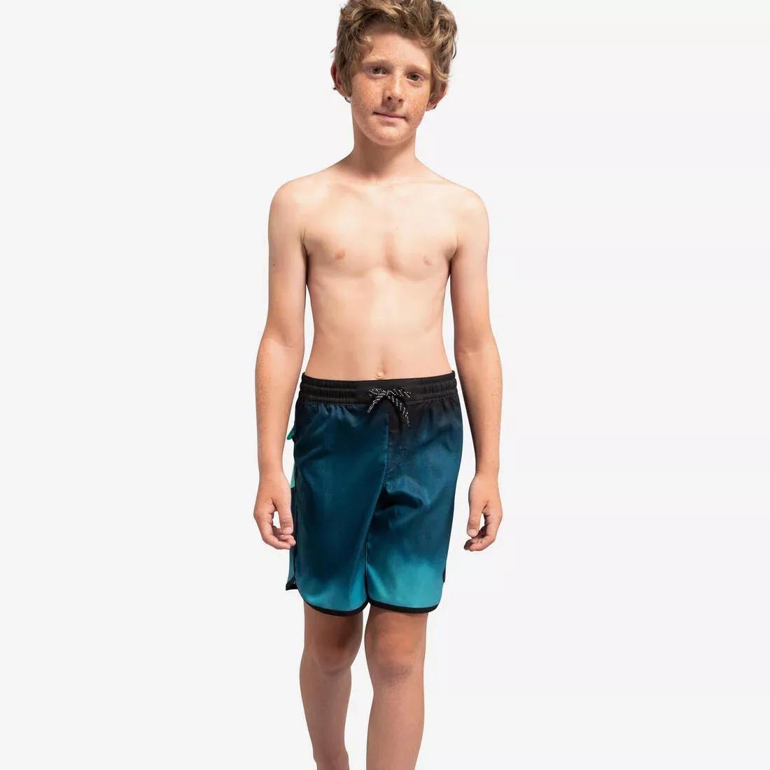 Kids Boys Swim Shorts - 500, Black, , large image number 2