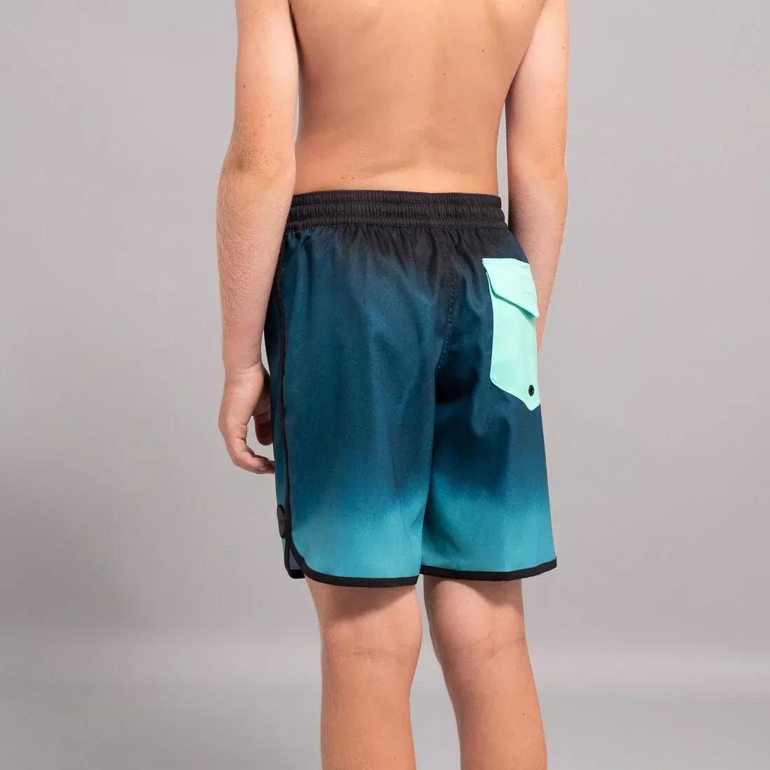 OLAIAN - Kids Boys Swim Shorts - 500, Black