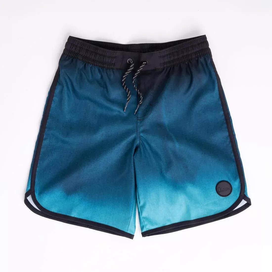 OLAIAN - Kids Boys Swim Shorts - 500, Black