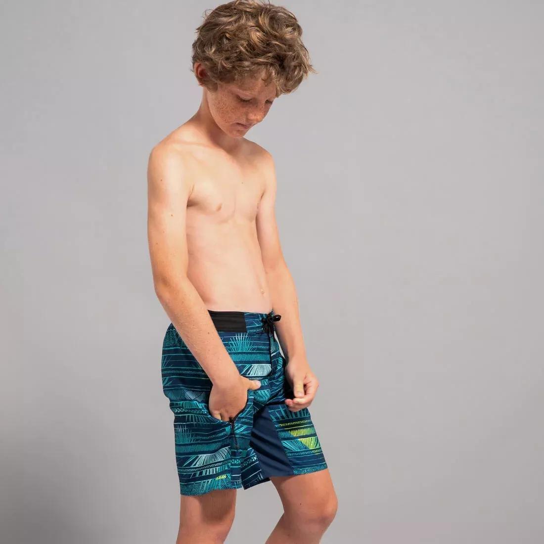 Kids Boys Swimming Shorts - 550 Offshore, Orange, , large image number 11