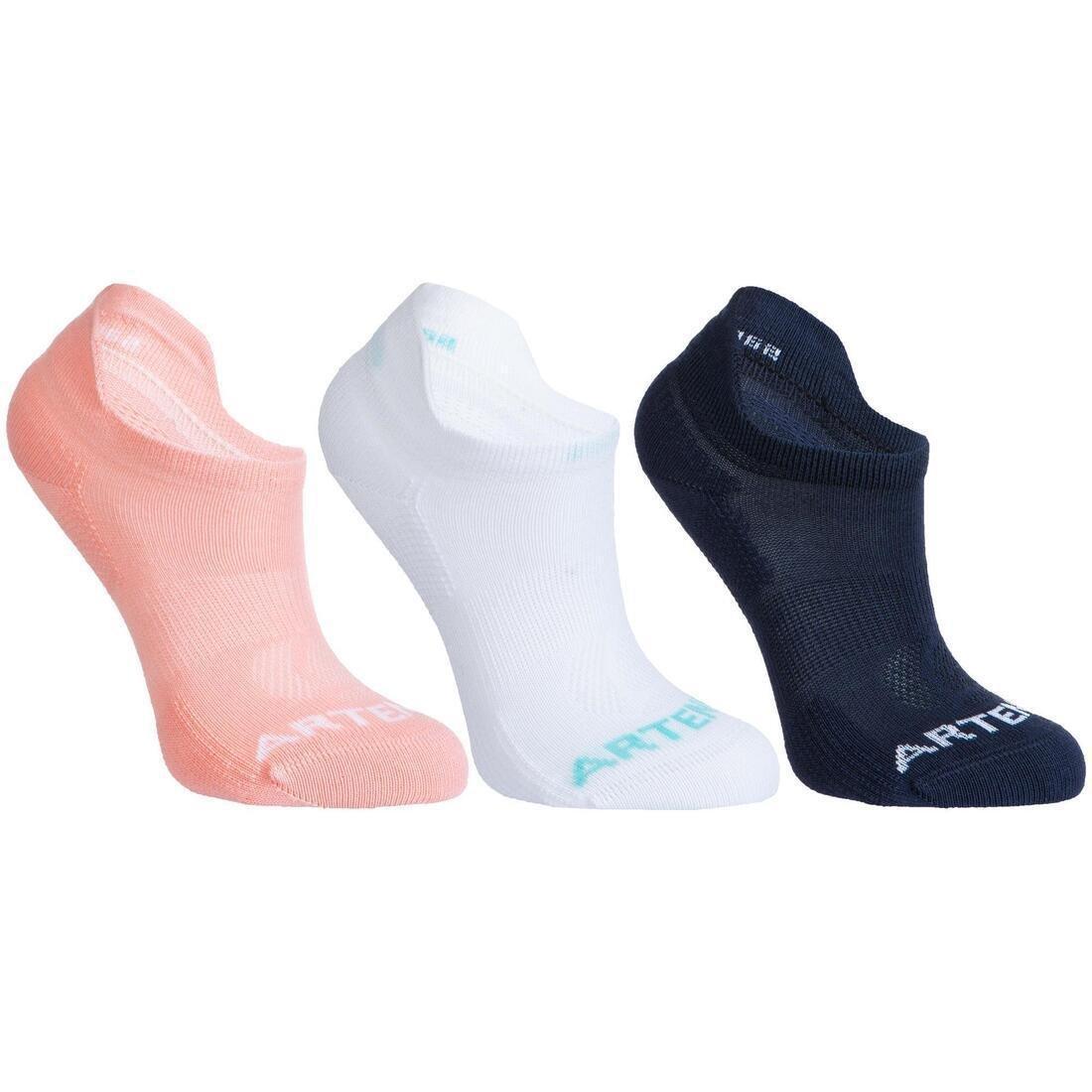Kids Unisex Low Tennis Socks - Tri-Pack Rs 160, White, , large image number 9