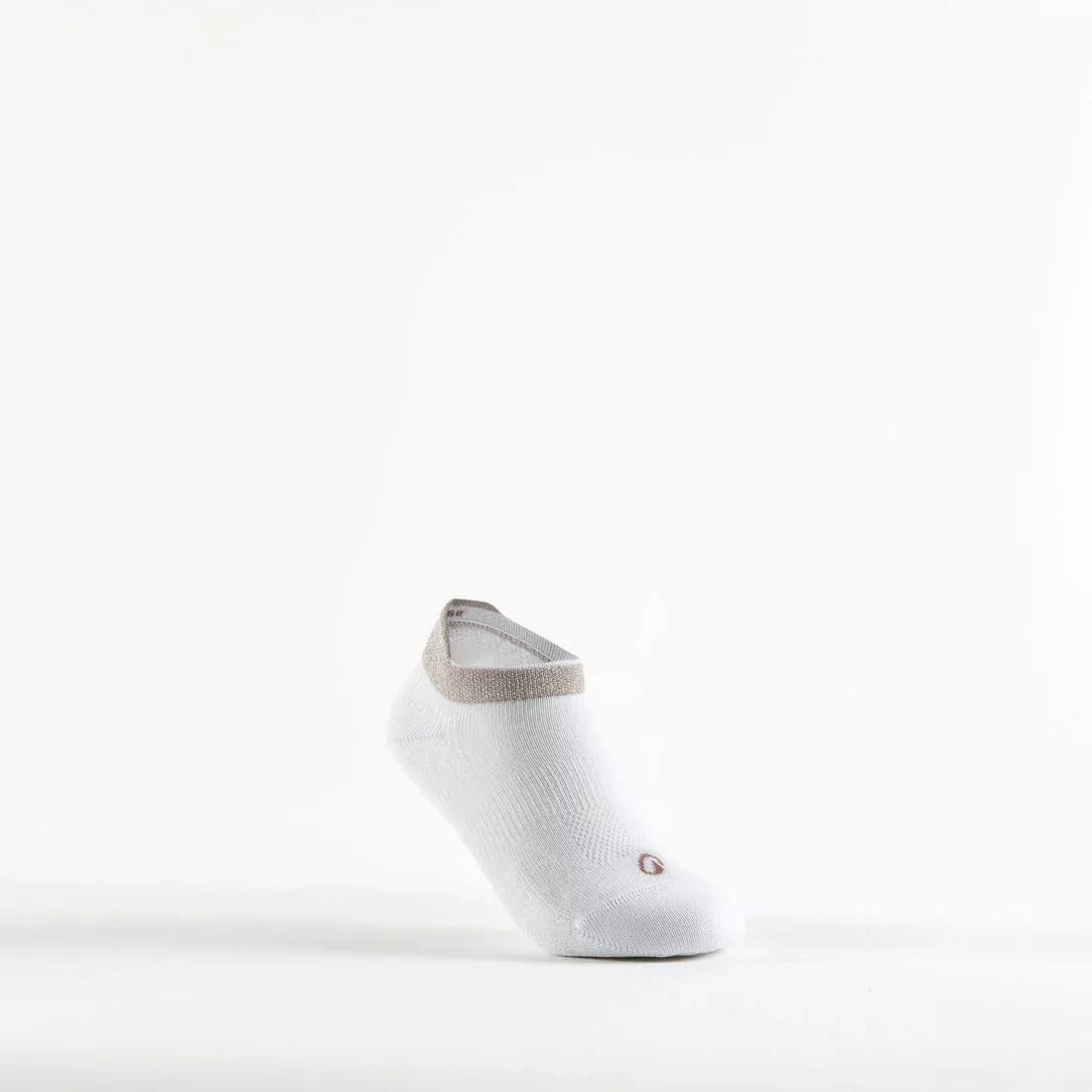 Kids Unisex Low Tennis Socks - Tri-Pack RS160, White, No Color, large image number 3