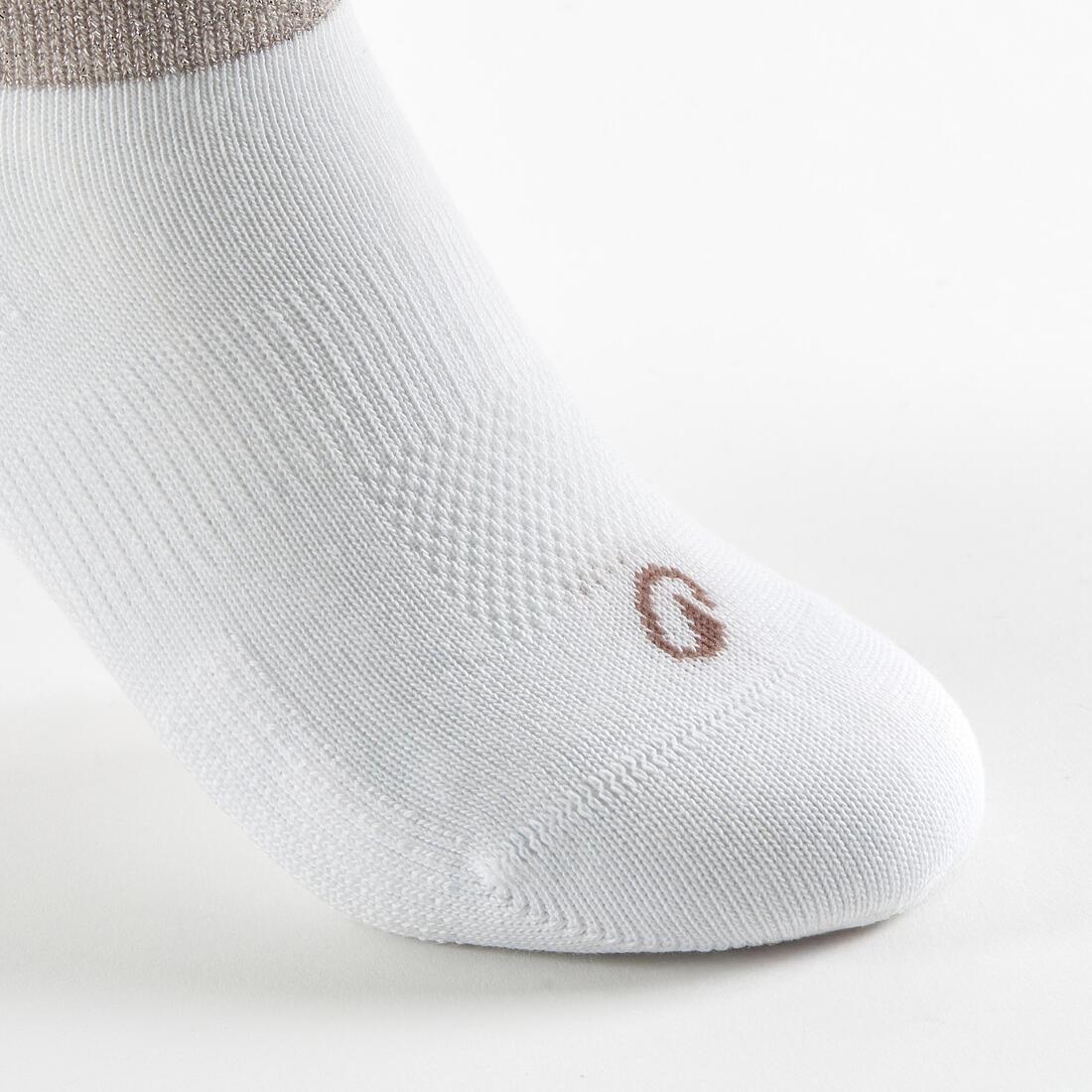 Kids Unisex Low Tennis Socks - Tri-Pack RS160, White, No Color, large image number 4