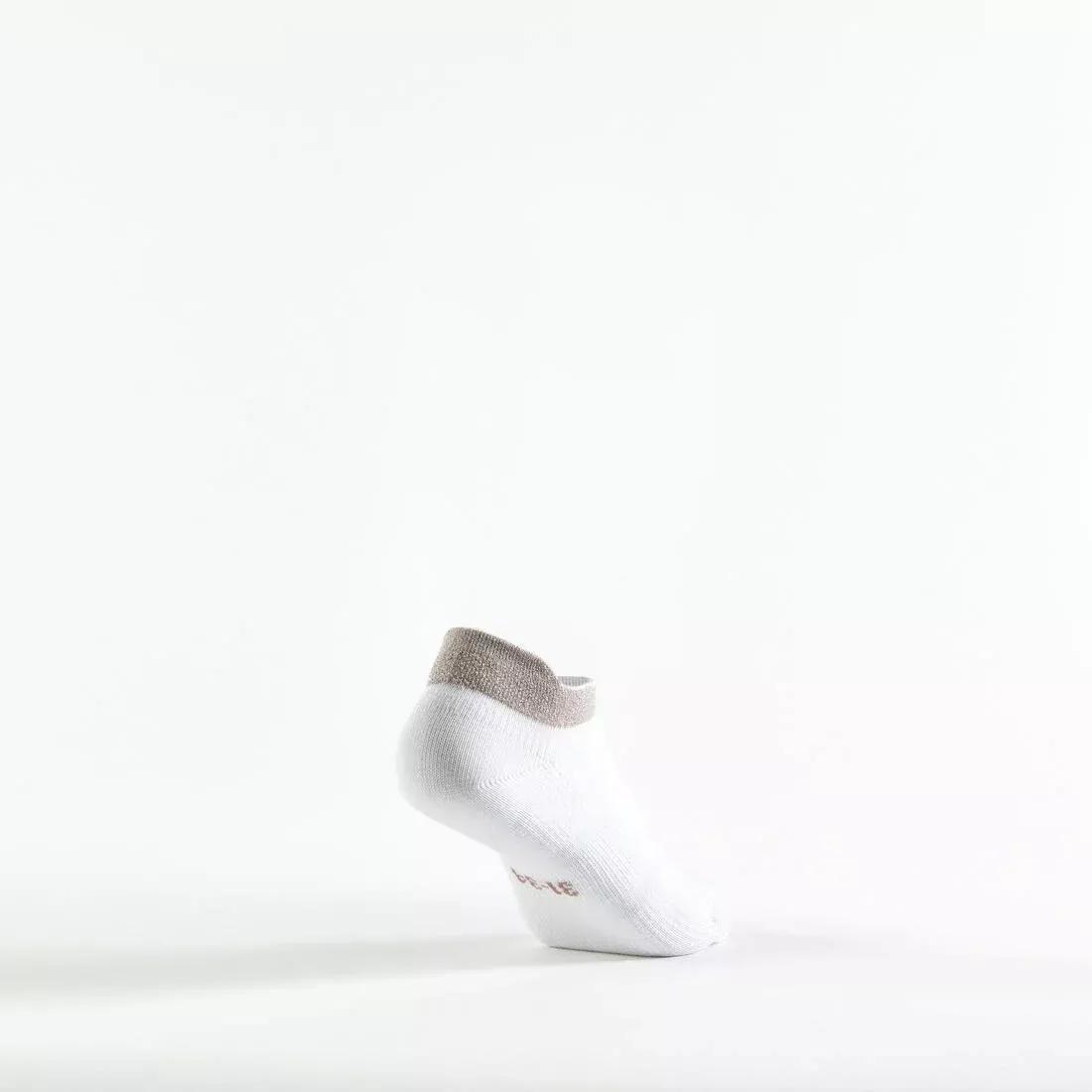 Kids Unisex Low Tennis Socks - Tri-Pack RS160, White, No Color, large image number 6