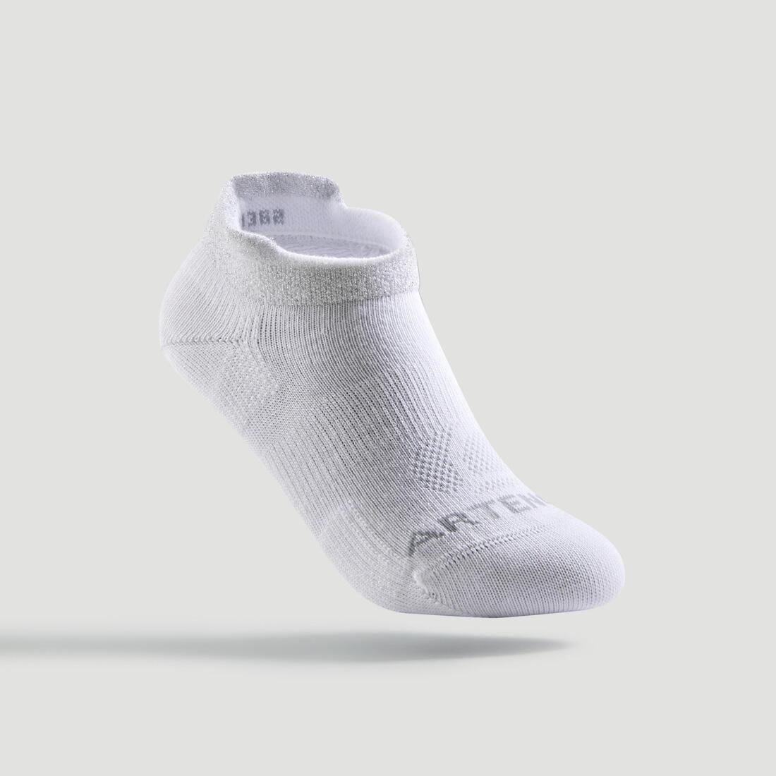 Kids Unisex Low Tennis Socks - Tri-Pack RS160, White, No Color, large image number 9