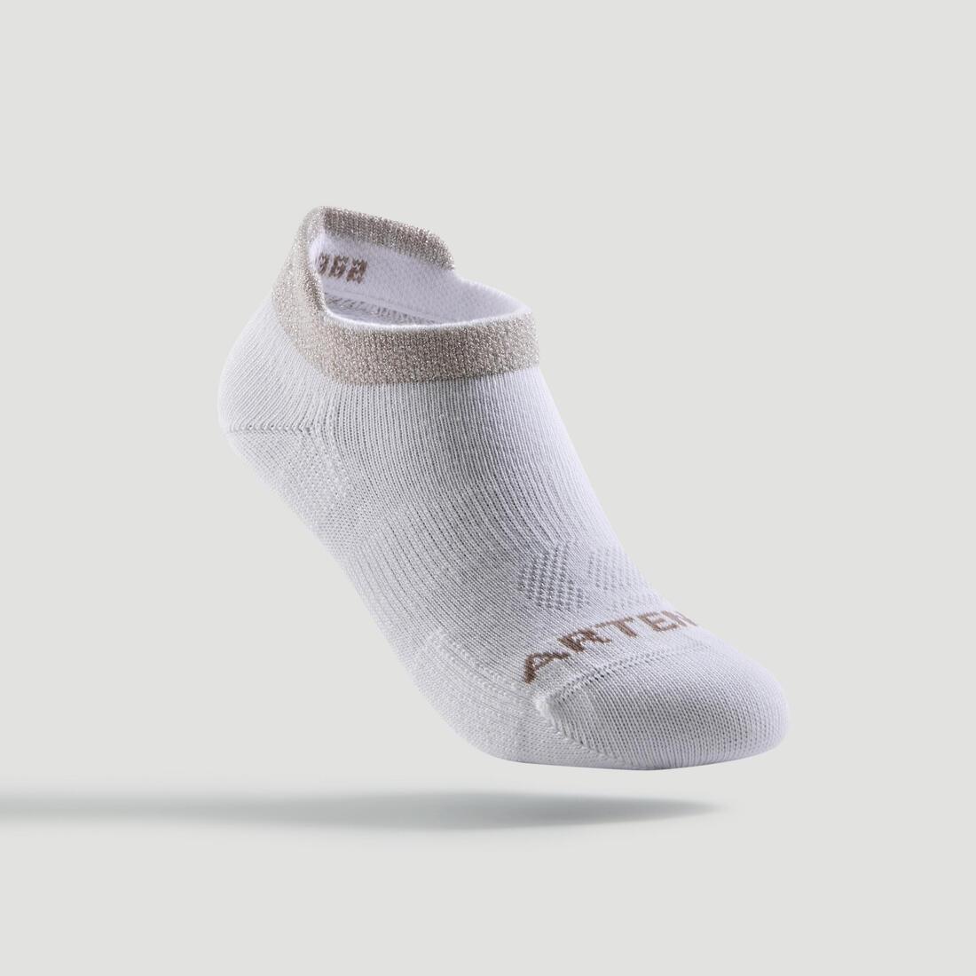 Kids Unisex Low Tennis Socks - Tri-Pack RS160, White, No Color, large image number 10