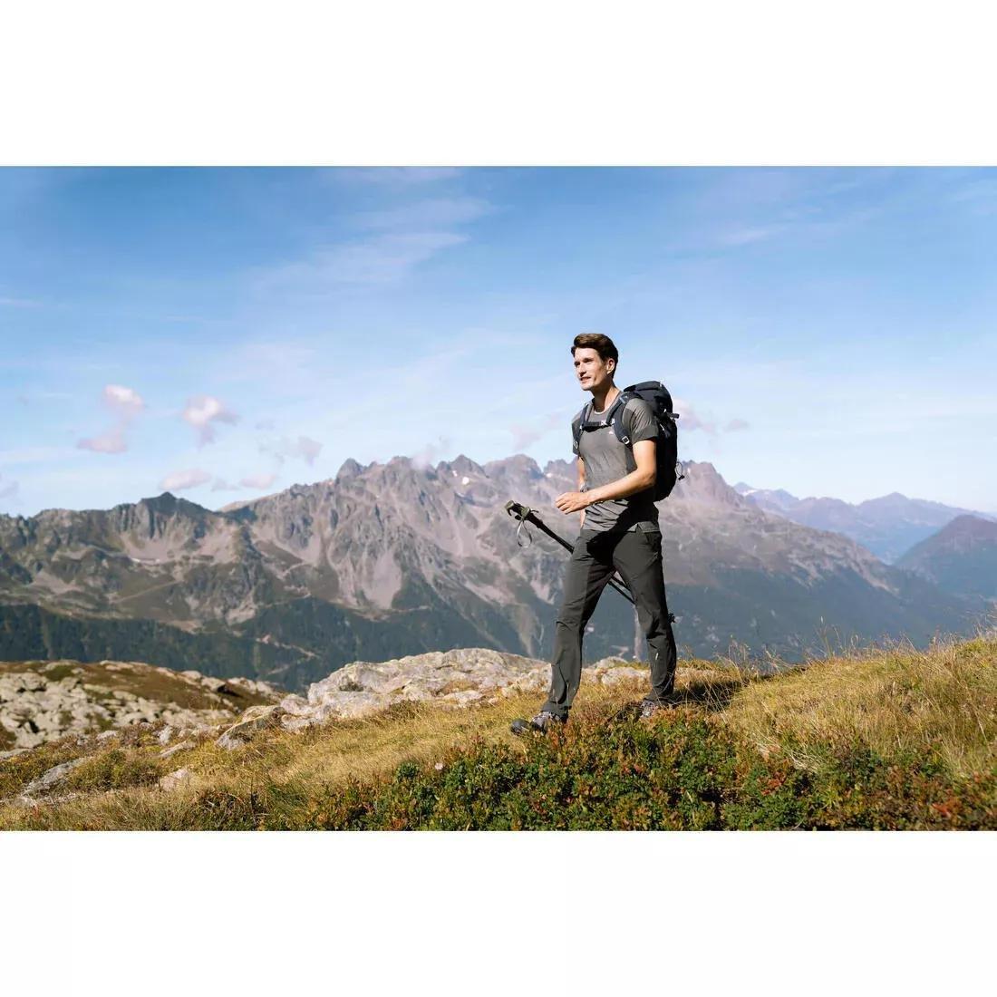 Men's Hiking Synthetic Short-Sleeved T-Shirt  MH500, vermilion red, , large image number 5