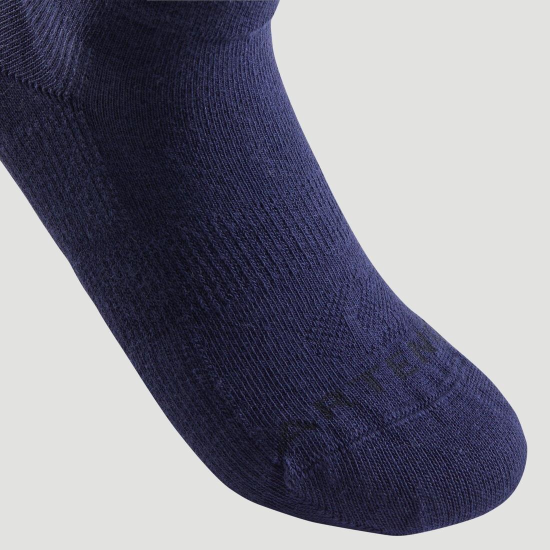 Kids Unisex Mid Tennis Socks - Tri-Pack Rs 160, White, , large image number 9