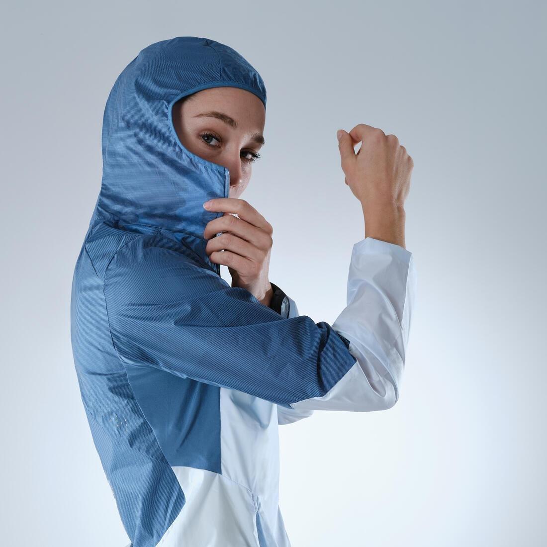 Womens Ultra-Light Fast Hiking - Windbreaker Fh 500, Blue, , large image number 3