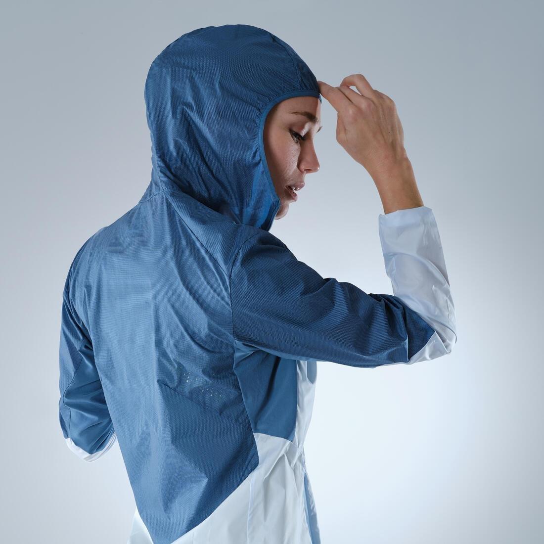 Womens Ultra-Light Fast Hiking - Windbreaker Fh 500, Blue, , large image number 4