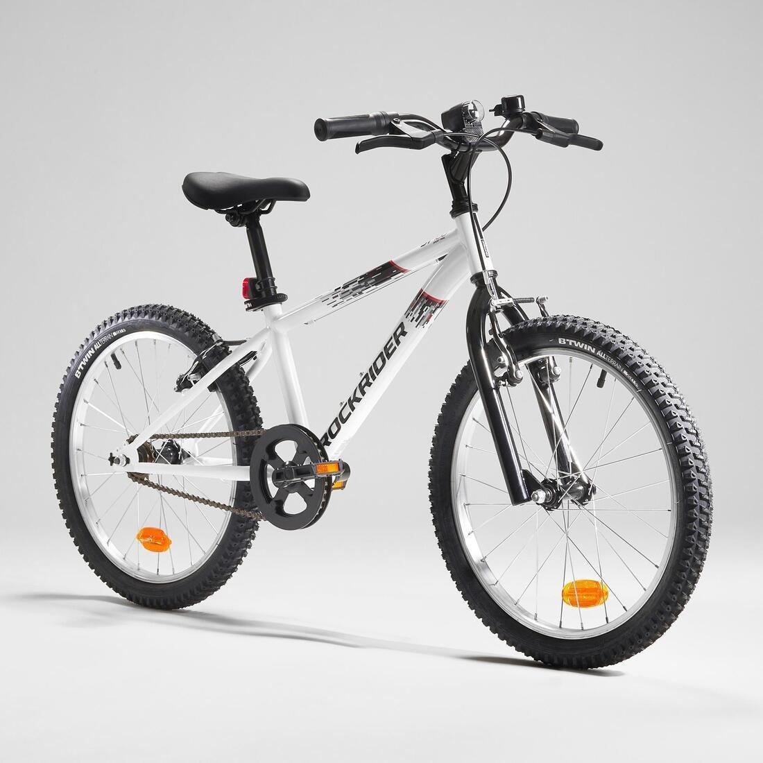 Kids Rockrider Mountain Bike, White, No Color, large image number 1
