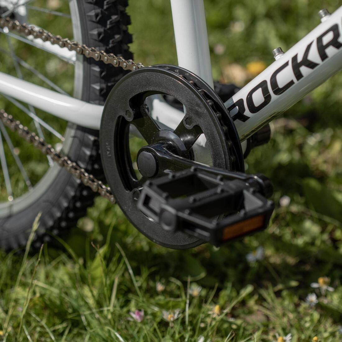 Kids Rockrider Mountain Bike, White, No Color, large image number 4