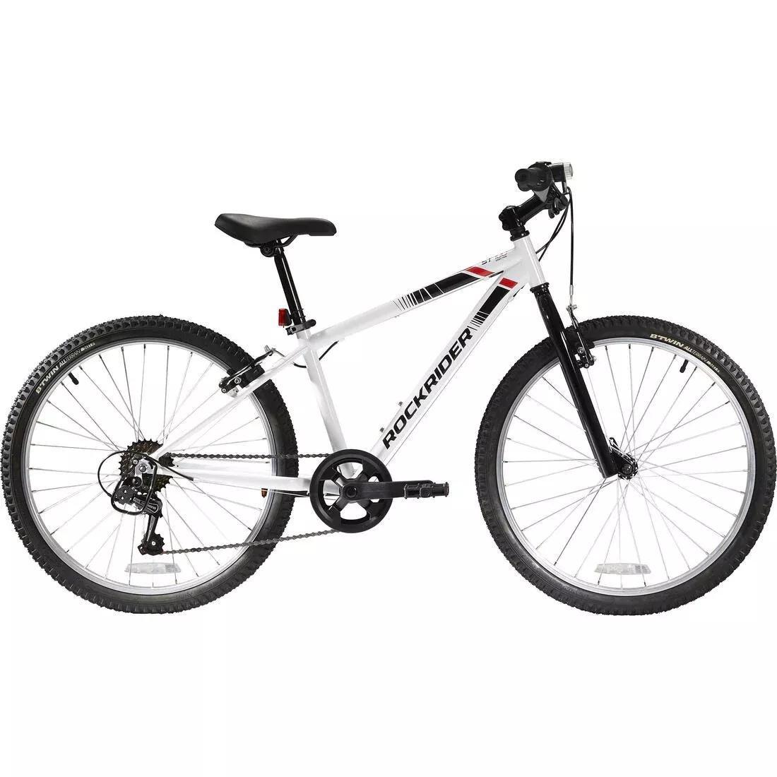 Kids Rockrider Mountain Bike, White, No Color, large image number 0