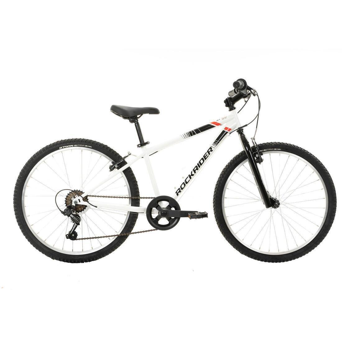 Kids Rockrider Mountain Bike, White, No Color, large image number 2