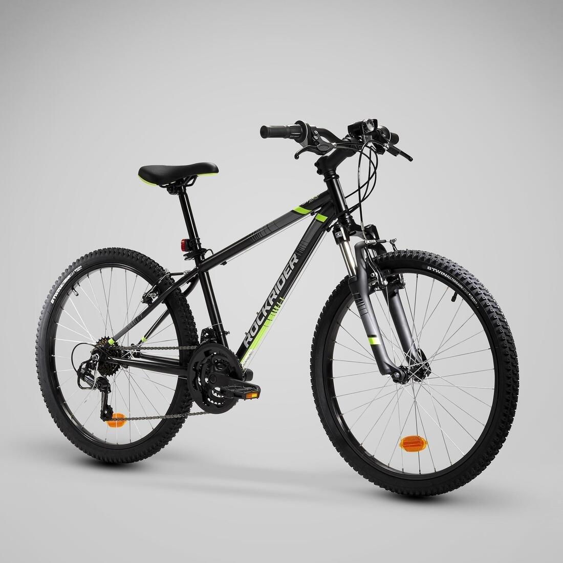 Kids Rockrider Mountain Bike - St 500 24-Inch, Black, No Color, large image number 1