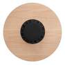 NYAMBA - لوح توازن خشبي فيتنس، قطر 39.5 سم، ارتفاع 7.5 سم، أسود