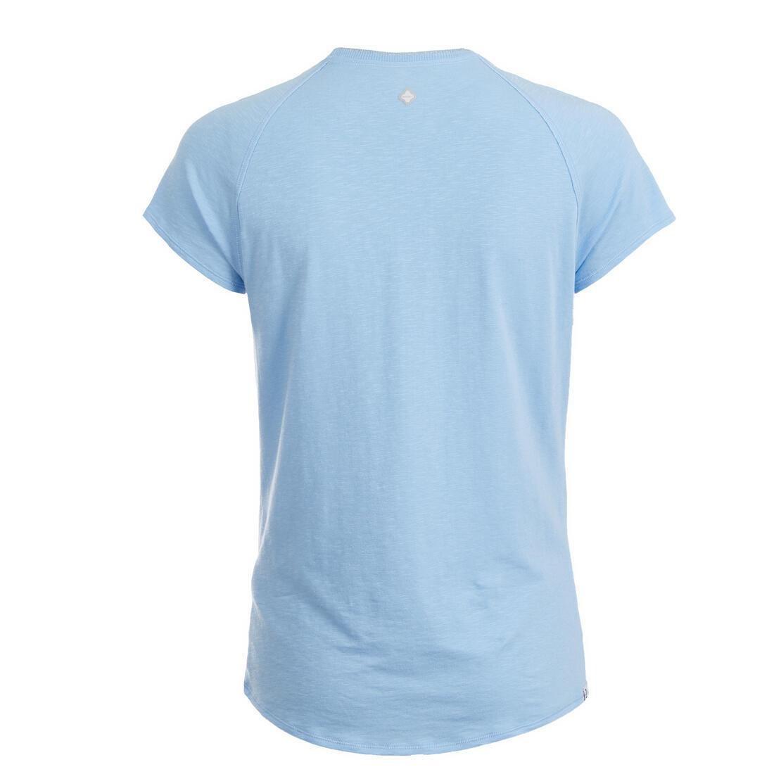 Womens Gentle Yoga T-Shirt, Blue, , large image number 5