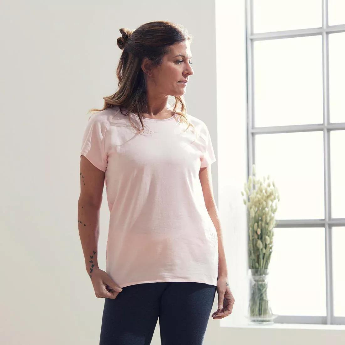 Womens Gentle Yoga T-Shirt, Blue, , large image number 9