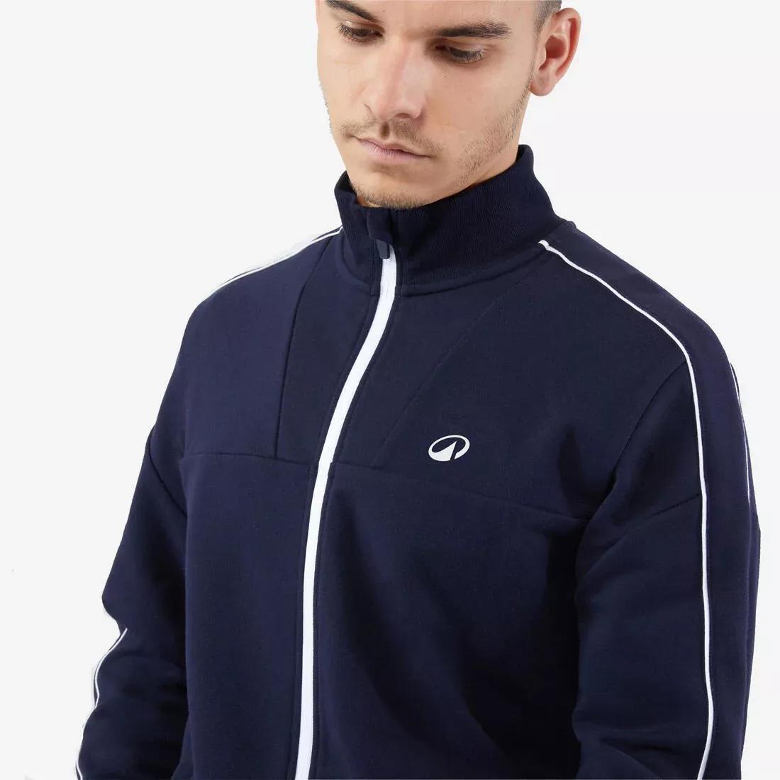Men Tennis Jacket - Soft, Navy, No Color, large image number 1