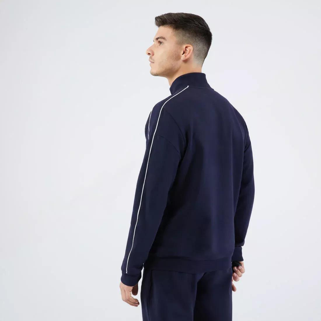 Men Tennis Jacket - Soft, Navy, No Color, large image number 2