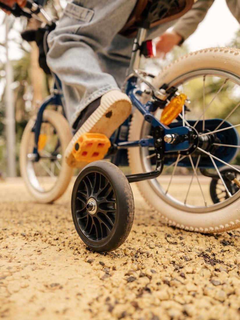 Kids Training Wheels - 500 For Btwin 14, Black, No Color, large image number 2
