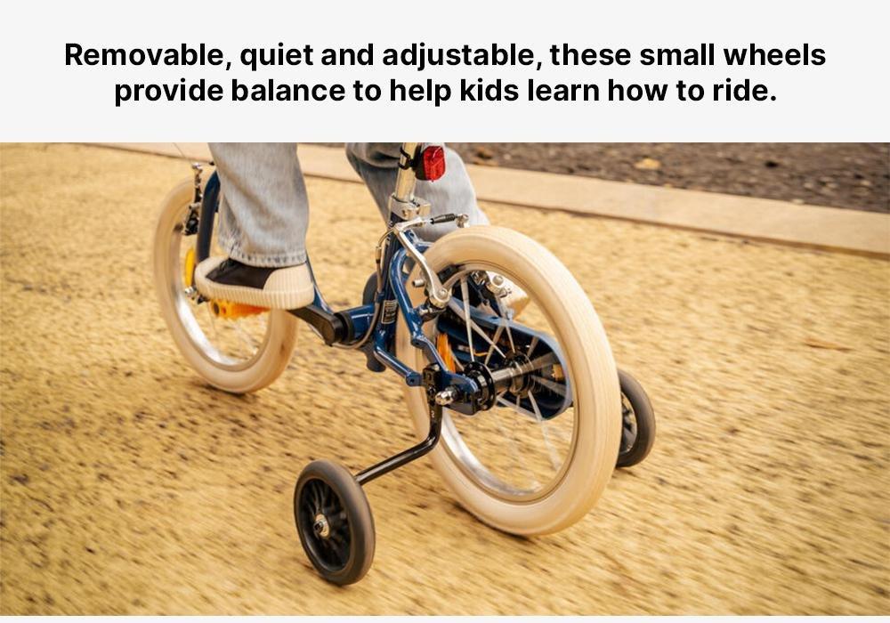 Kids Training Wheels - 500 For Btwin 14, Black, No Color, large image number 14